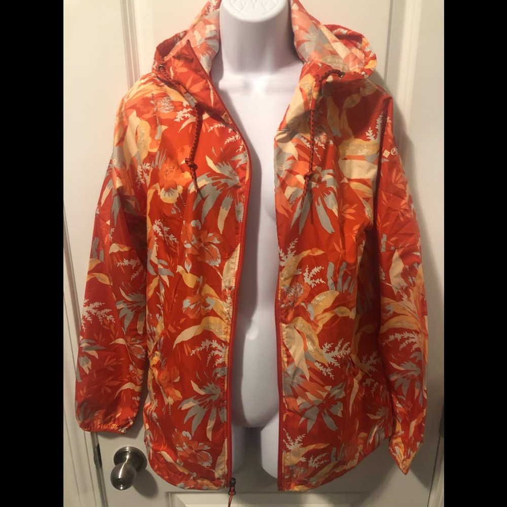 NEWColumbia Floral Design Windbreaker